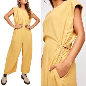 Free People Heat Wave Open Back Jumpsuit